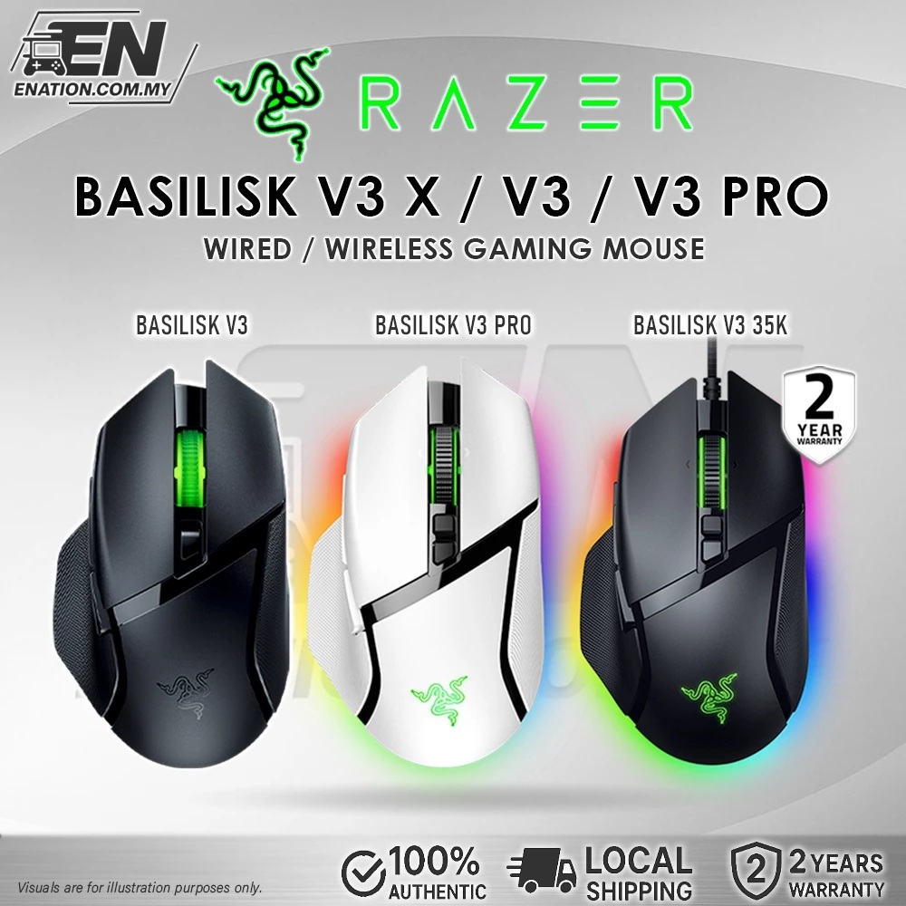 Basilisk V3 Pro 35K Wireless Gaming Mouse - E Nation Malaysia | Razer ...