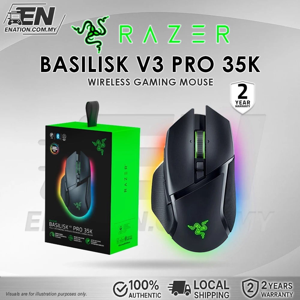 Basilisk V3 Pro 35K Wireless Gaming Mouse - E Nation Malaysia | Razer ...